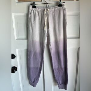 NWT revolve Monrow Ombré Gradient Purple Fade Jogger Pants